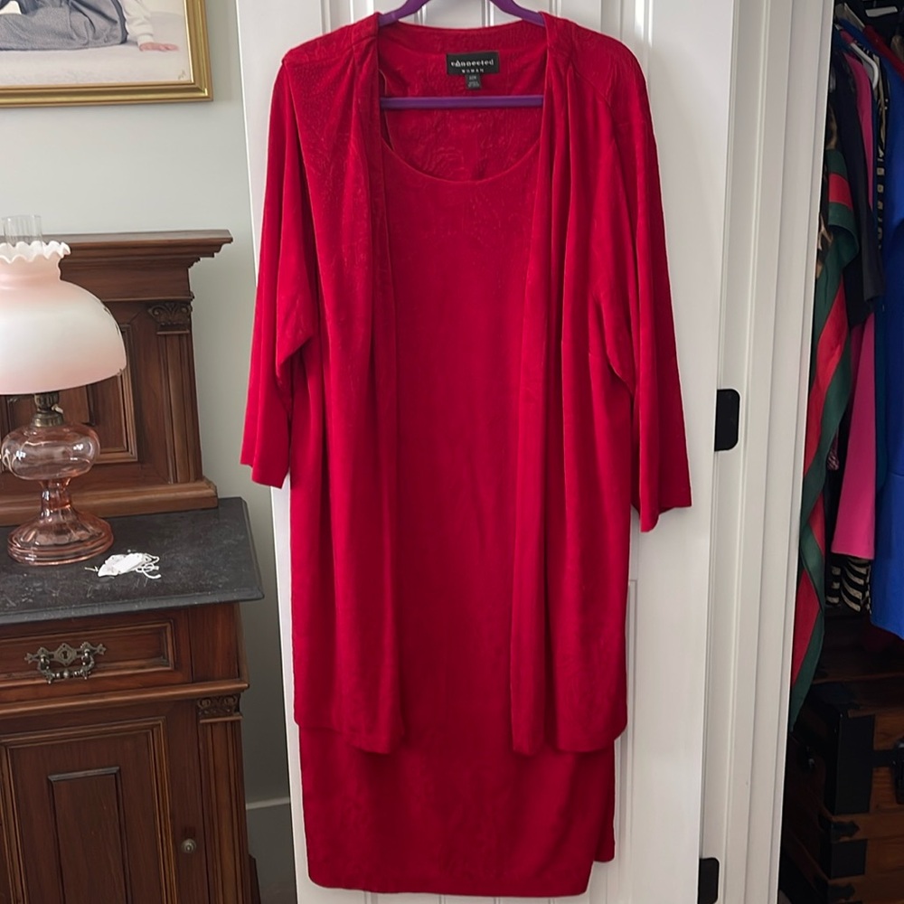 Connected Woman Dress & Jacket Attached 22W